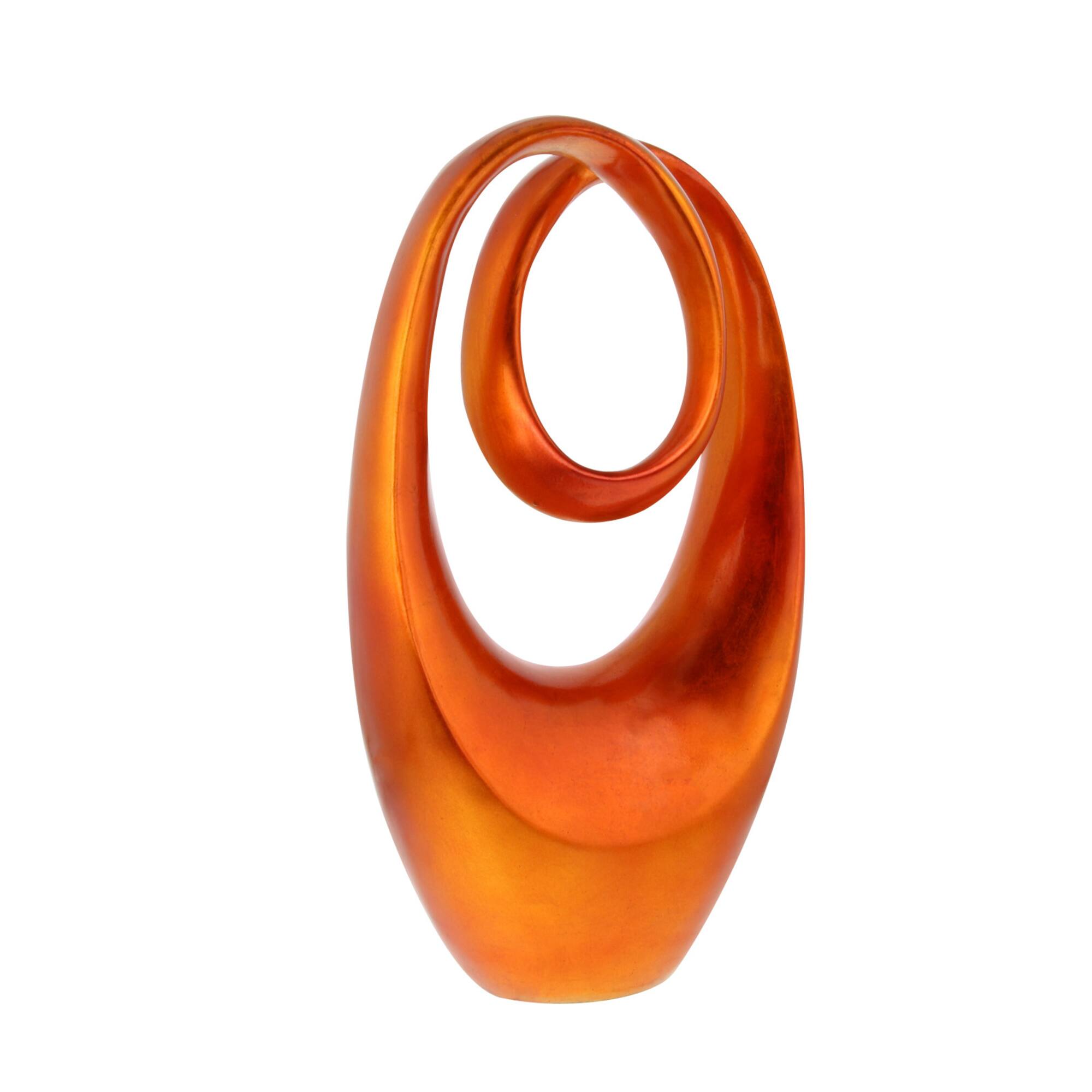 11" Red Heart Abstract Sculpture